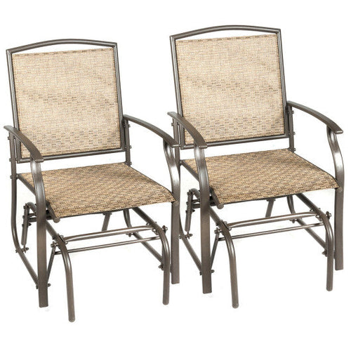 Load image into Gallery viewer, 2 Pieces Patio Swing Single Glider Chair Rocking Seating
