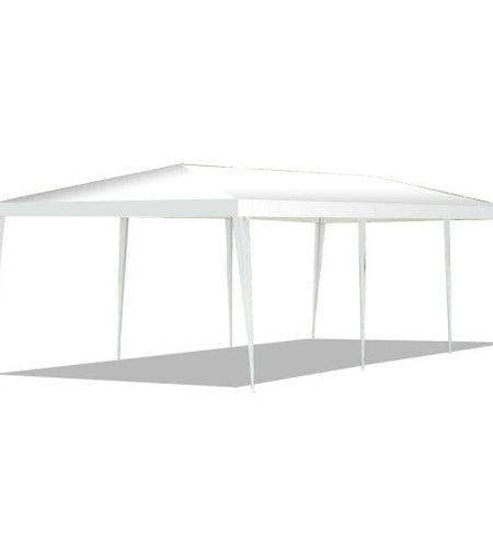 10 x 30 Feet Gazebo Canopy Tent with Connection Stakes and Wind Ropes
