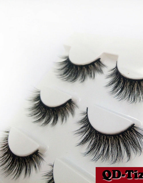 Load image into Gallery viewer, 3 Pairs Natural Fashion Handmade Real Mink 3D False Eyelashes Thick Long Lashes by Js House
