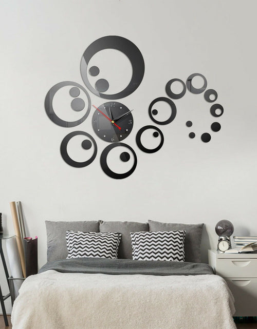Load image into Gallery viewer, 3D DIY  Home Modern Large Wall Clock Sticker Home Room Decor Art Decor22 - Red _mkpt44 by Js House
