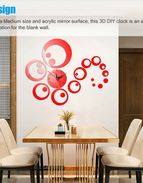 Load image into Gallery viewer, 3D DIY  Home Modern Large Wall Clock Sticker Home Room Decor Art Decor  22- Silver _mkpt44 by Js House
