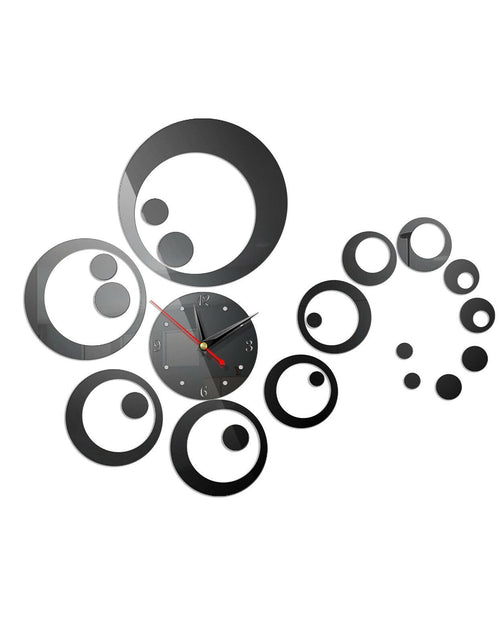 Load image into Gallery viewer, 3D DIY  Home Modern Large Wall Clock Sticker Home Room Decor Art Decor  22- Silver _mkpt44 by Js House
