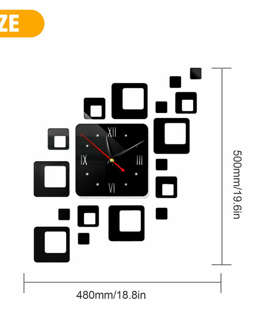Load image into Gallery viewer, Modern DIY 3D Large Wall Clock Mirror Surface Sticker Art Design Home Decor Room _mkpt44 by Js House
