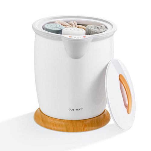 Load image into Gallery viewer, Bathroom Towel Warmer Bucket with Fragrance Holder and Auto Shut-White

