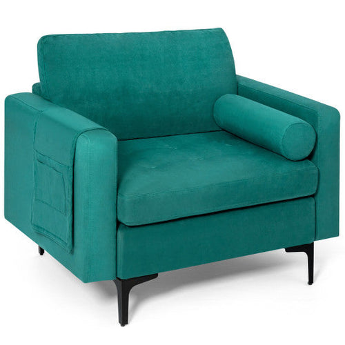 Load image into Gallery viewer, Modular 1/2/3/4-Seat L-Shaped Sectional Sofa Couch with Socket USB Port-1-Seat
