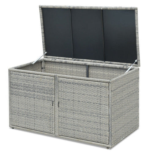 Load image into Gallery viewer, 88 Gallon Garden Patio Rattan Storage Container Box
