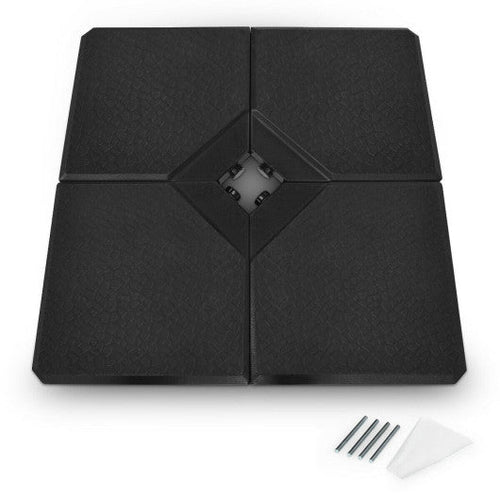 Load image into Gallery viewer, 4 Pieces Square Fillable Patio Umbrella Base Set with Handle and Funnel
