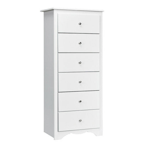Load image into Gallery viewer, 6 Drawers Chest Dresser Clothes Storage Bedroom Furniture Cabinet-White
