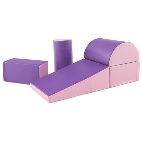 Load image into Gallery viewer, 5-Piece Kids Climb and Crawl Activity Playset-Purple
