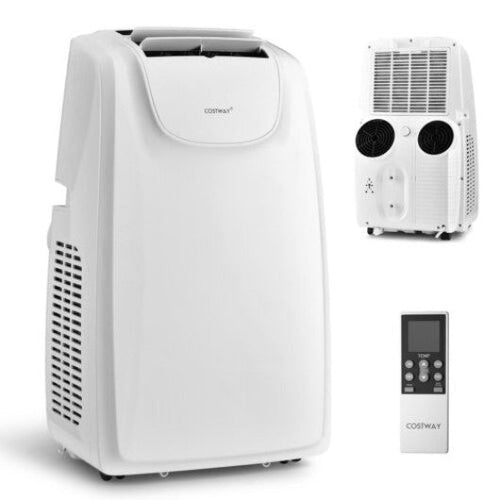 Load image into Gallery viewer, 11500 BTU Dual Hose Portable Air Conditioner with Remote Control-White
