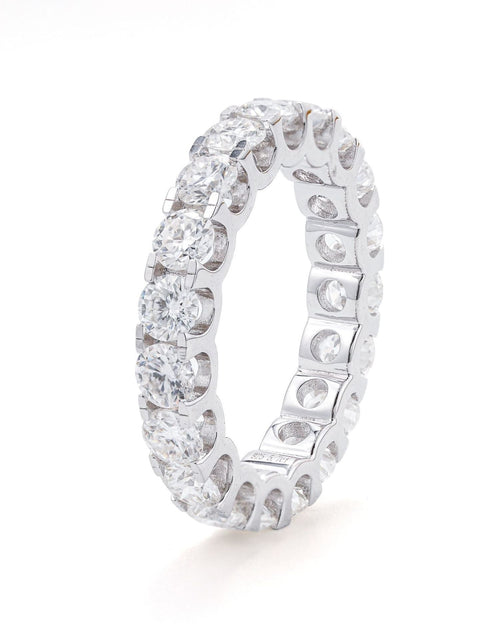 Load image into Gallery viewer, S925 Moissanite Diamond Eternity Ring - 5mm by Bling Proud | Urban Jewelry Online Store
