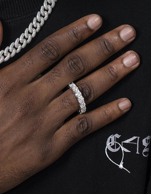 Load image into Gallery viewer, S925 Moissanite Diamond Eternity Ring - 5mm by Bling Proud | Urban Jewelry Online Store
