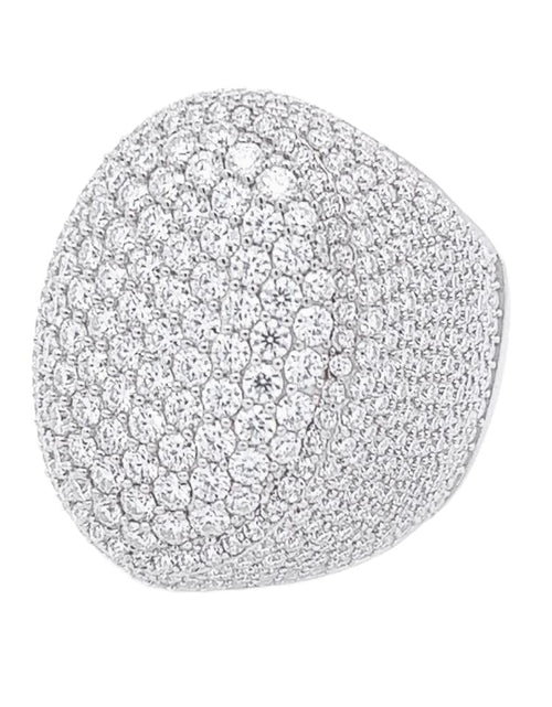 Load image into Gallery viewer, S925 Moissanite Diamond Fully Iced Lagre Oval Ring - VVS1 by Bling Proud | Urban Jewelry Online Store
