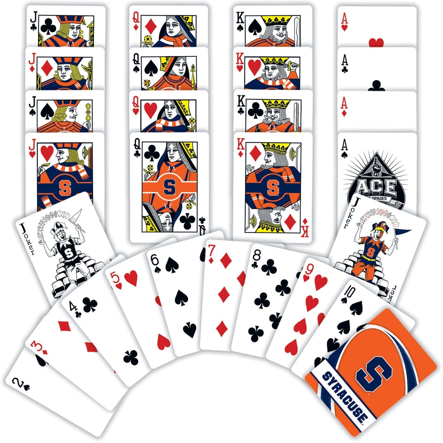 Syracuse Orange Playing Cards - 54 Card Deck by MasterPieces Puzzle Company INC