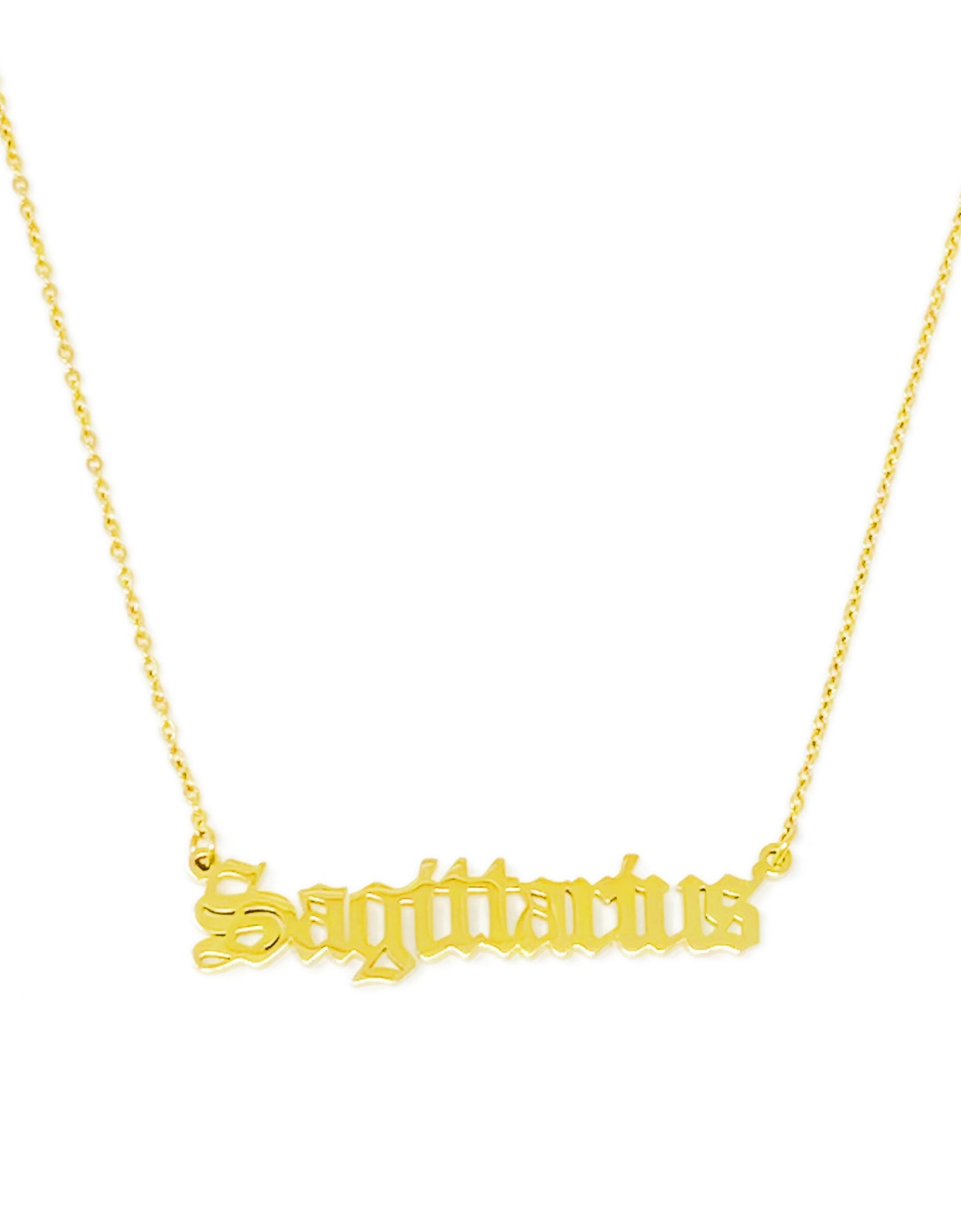 Old English Zodiac Necklace by Ellisonyoung.com