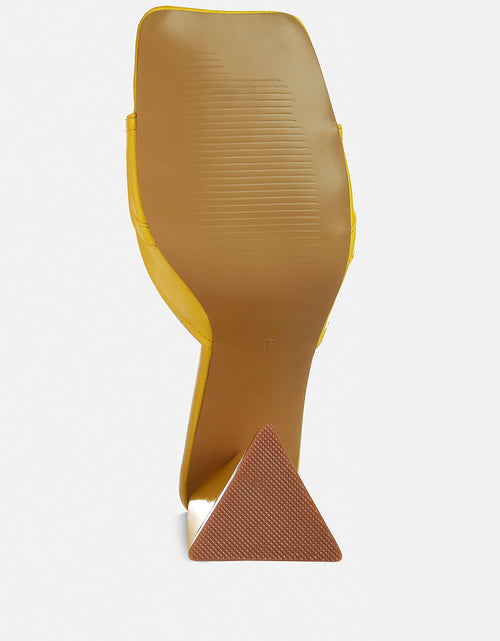 Load image into Gallery viewer, salisbury horsebit buckle triangular block heel sandals by London Rag
