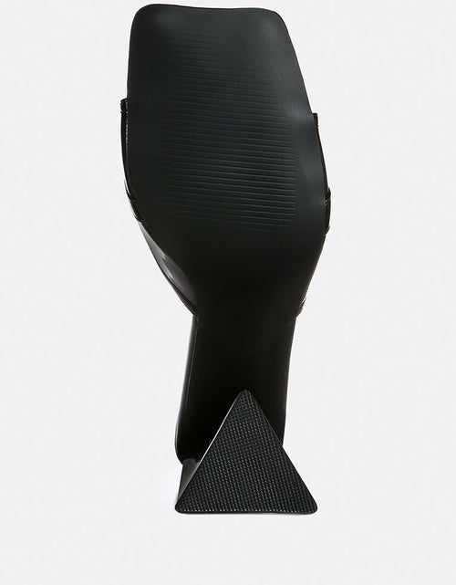 Load image into Gallery viewer, salisbury horsebit buckle triangular block heel sandals by London Rag
