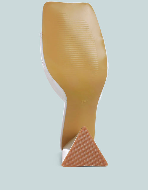 Load image into Gallery viewer, salisbury horsebit buckle triangular block heel sandals by London Rag
