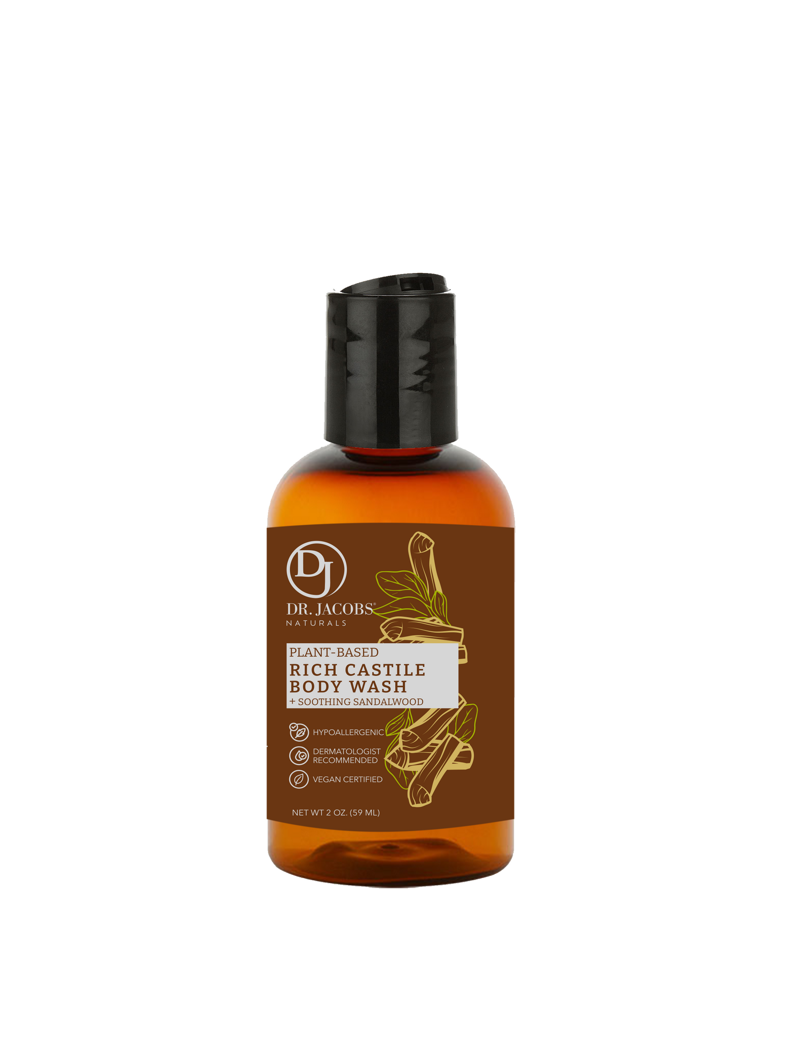 Sandalwood Castile Body Wash by Dr. Jacobs Naturals