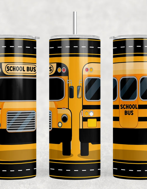 Load image into Gallery viewer, School Bus Driver - 20 oz Steel Skinny Tumbler - Optional Blue Tooth Speaker - Speaker Color will Vary by Rowdy Ridge Co

