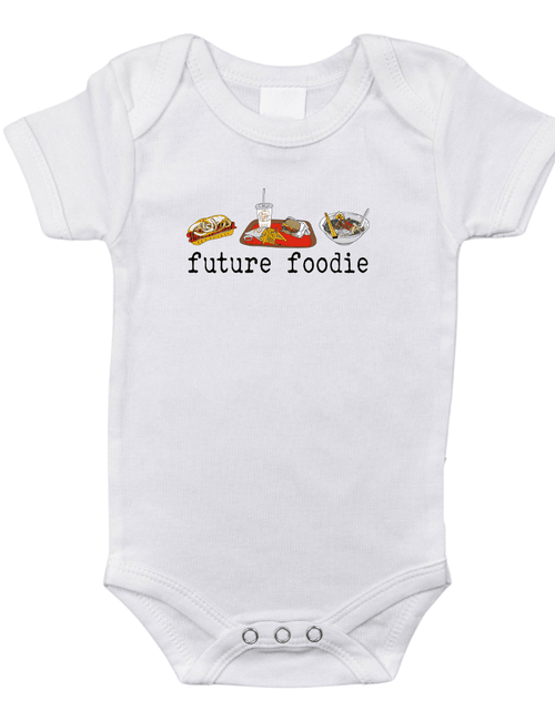 Load image into Gallery viewer, Seattle Foodie Onesie by Little Hometown
