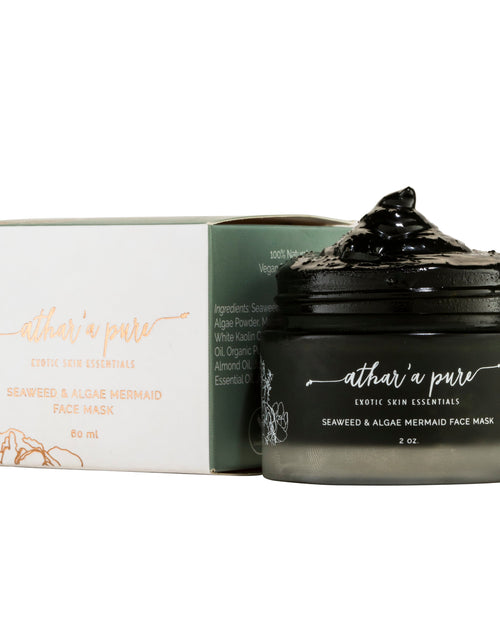 Load image into Gallery viewer, Seaweed &amp; Algae Mermaid Face Mask (Vegan, 100% Natural) by Athar'a Pure
