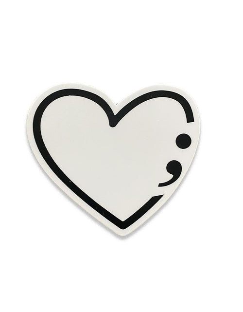 Load image into Gallery viewer, Semicolon Sticker by Kind Cotton
