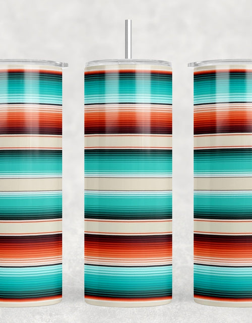 Load image into Gallery viewer, Serape|Skinny Tumbler|Optional Bluetooth Speaker| Speaker Color Varies by Rowdy Ridge Co
