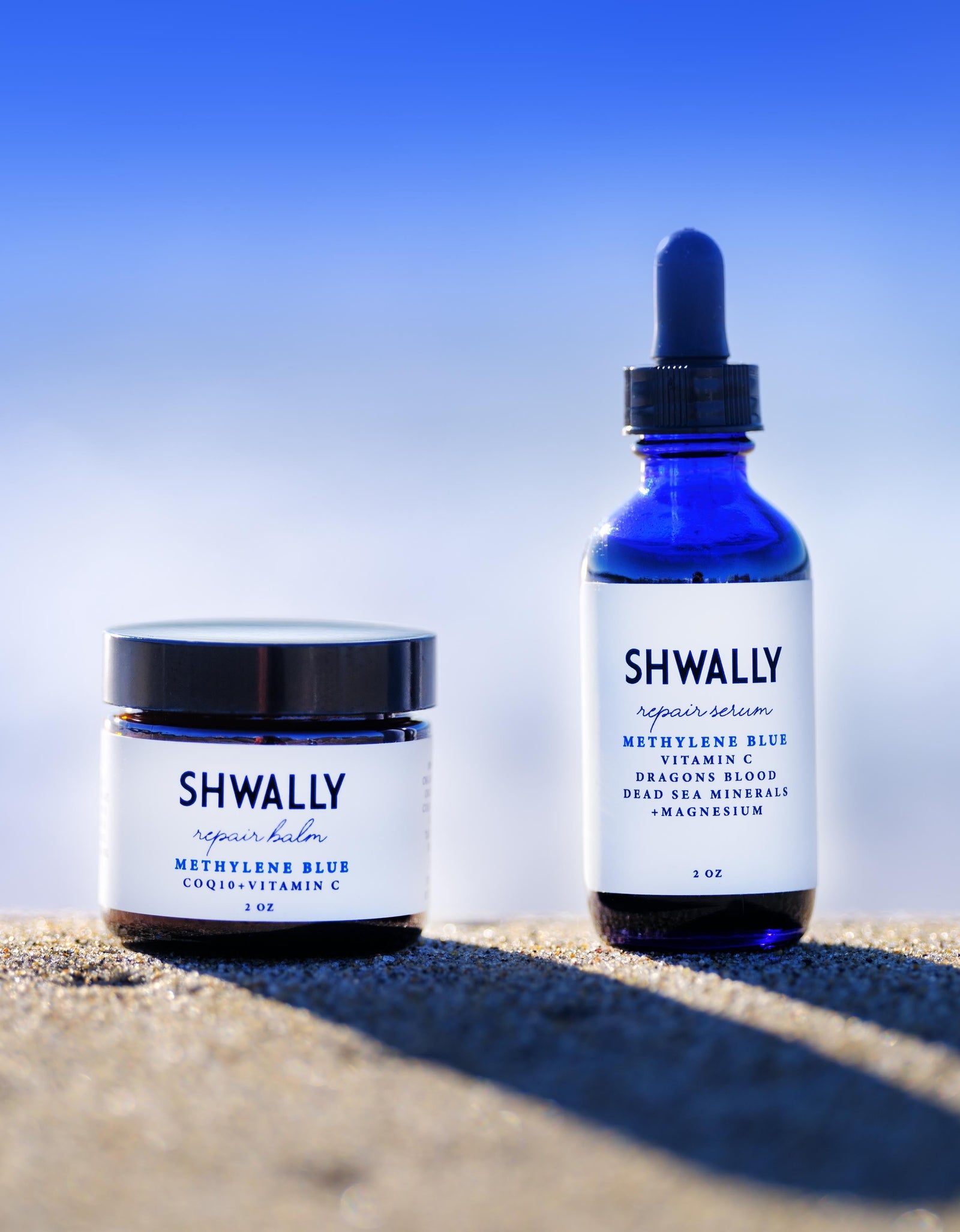 Shwally Methylene Blue Serum & Tallow Balm 2-Step Bundle by Shwally