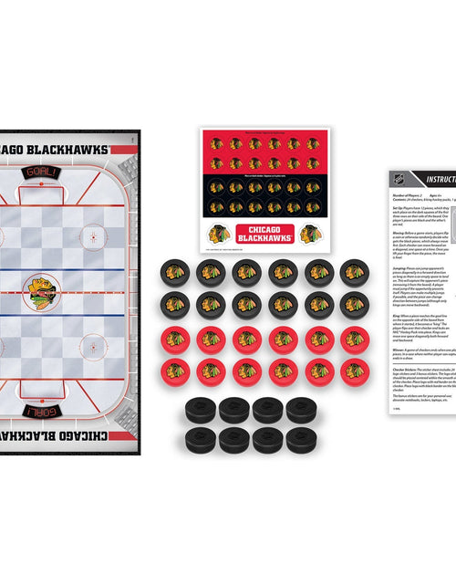Load image into Gallery viewer, Chicago Blackhawks Checkers Board Game by MasterPieces Puzzle Company INC

