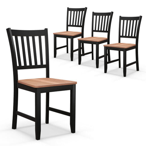 Load image into Gallery viewer, Set of 4 Dining Chair Spindle Back Wooden Legs
