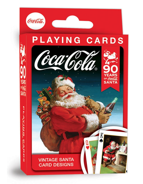 Load image into Gallery viewer, Coca-Cola Vintage Santa Playing Cards - 54 Card Deck by MasterPieces Puzzle Company INC
