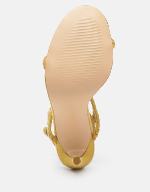 Load image into Gallery viewer, sherri ankle braided strap high heel sandals by London Rag
