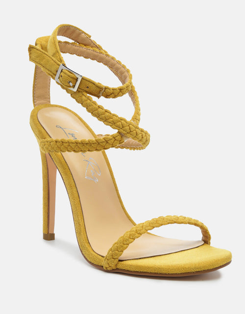 Load image into Gallery viewer, sherri ankle braided strap high heel sandals by London Rag
