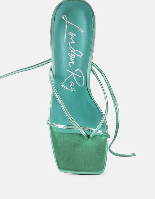 Load image into Gallery viewer, shewolf lace up high heel sandals by London Rag
