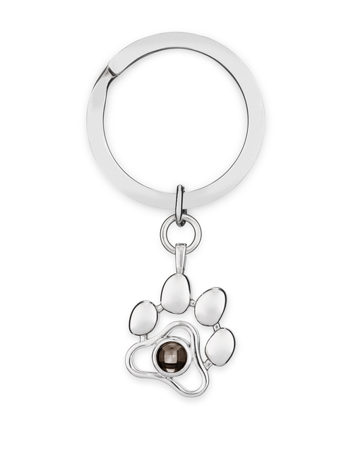 Load image into Gallery viewer, Custom Pet Photo Paw Necklace and Key Chain Set by PetWithMe
