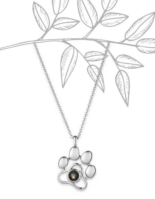 Load image into Gallery viewer, Custom Pet Photo Paw Necklace by PetWithMe
