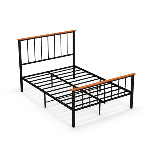 Load image into Gallery viewer, Full/Queen Bed Frame with Headboard and Footboard-Full Size
