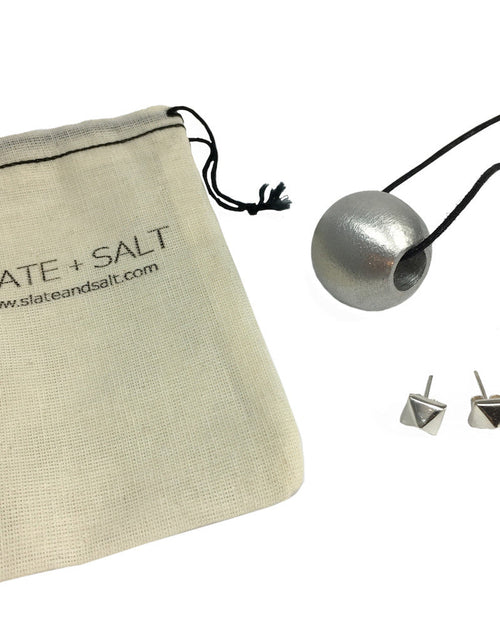 Load image into Gallery viewer, Recycled Bombshell Ball Necklace by SLATE + SALT
