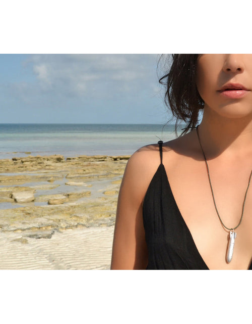 Load image into Gallery viewer, Recycled Bomb Pendant Necklace by SLATE + SALT
