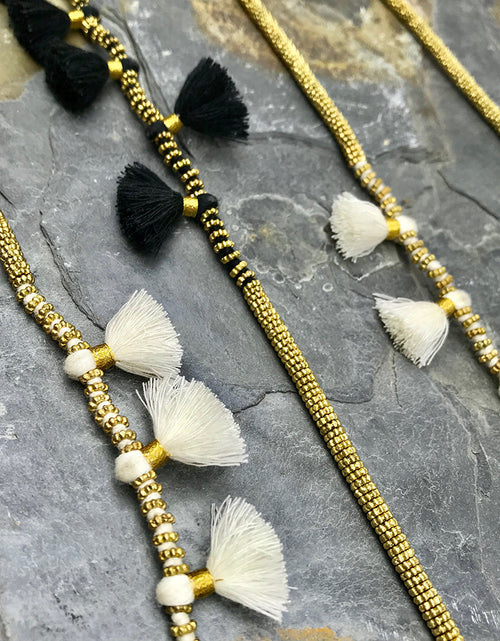 Load image into Gallery viewer, Krisha Tassel Necklace by SLATE + SALT
