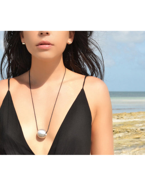 Load image into Gallery viewer, Recycled Bombshell Ball Necklace by SLATE + SALT
