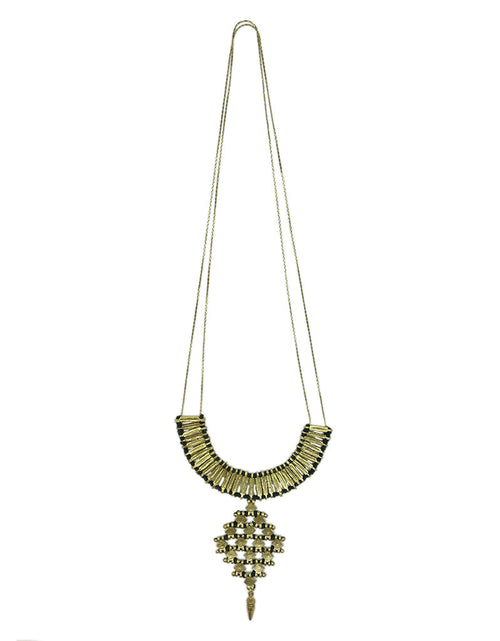 Load image into Gallery viewer, Nadu Temple Necklace by SLATE + SALT

