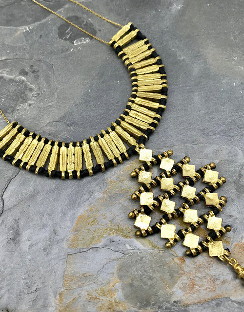 Load image into Gallery viewer, Nadu Temple Necklace by SLATE + SALT

