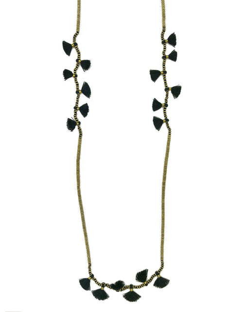 Load image into Gallery viewer, Krisha Tassel Necklace by SLATE + SALT
