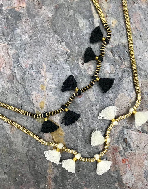 Load image into Gallery viewer, Krisha Tassel Necklace by SLATE + SALT
