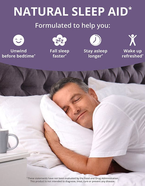 Load image into Gallery viewer, Sleep Xtra, Natural Non-Habit Forming Sleep Aid for Teens &amp; Adults, 60 Vegan Capsules by NuBest Nutrition®

