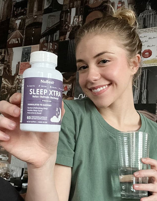 Load image into Gallery viewer, Sleep Xtra, Natural Non-Habit Forming Sleep Aid for Teens &amp; Adults, 60 Vegan Capsules by NuBest Nutrition®
