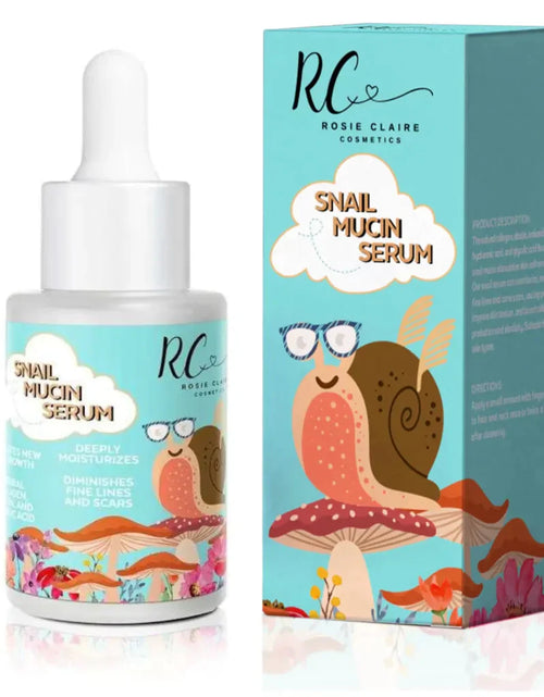 Load image into Gallery viewer, Snail Mucin Serum with Vitamin C &amp; E by Rosie Claire Cosmetics
