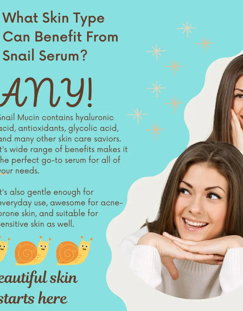 Load image into Gallery viewer, Snail Mucin Serum with Vitamin C &amp; E by Rosie Claire Cosmetics
